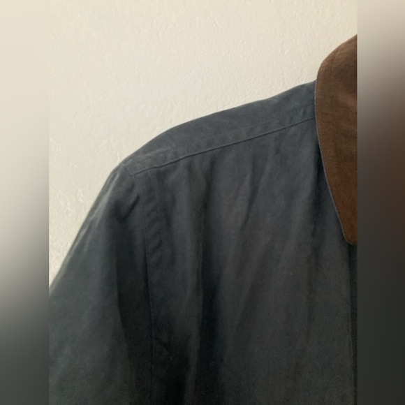 Vintage LL Bean Parka Chore Coat Wool Lined Navy Plaid Full Zip Hunting Barn - Picture 4 of 16